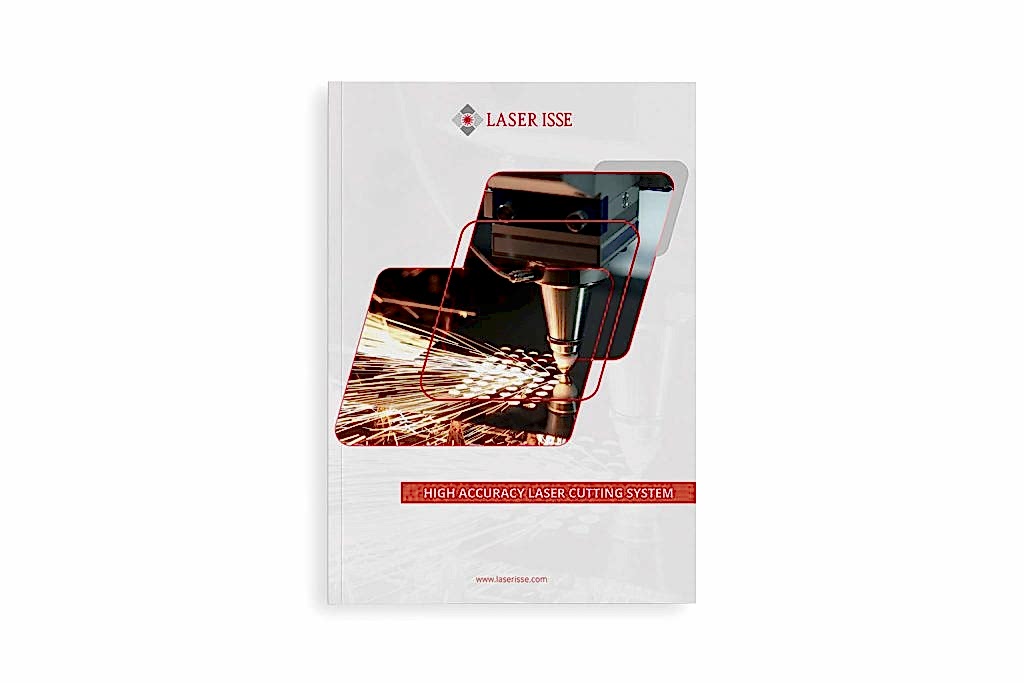 laser isse high accuracy laser cutting catalog cover mockup